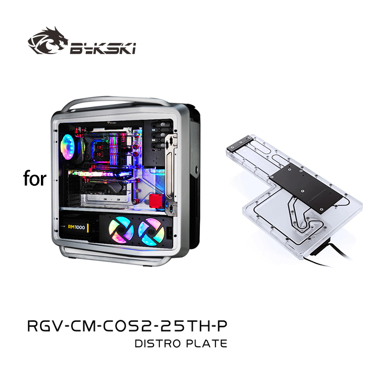 Distro Plate Ddc Pump Combo - BYKSKI RGV-CM-COS2-25TH-P 아크릴 탱크는 CoolerMaster COSMOS