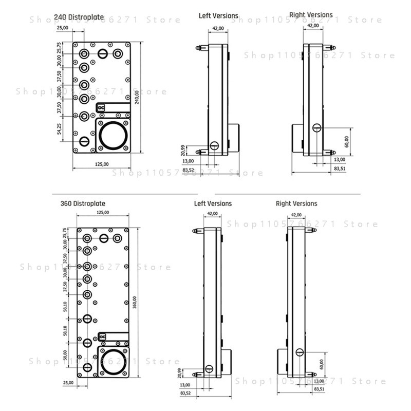 알파쿨 코어 디스트로 플레이트 240L 좌/우 VPP  - Integrated Pump Reservoir Distro Plate 리뷰 및 가격