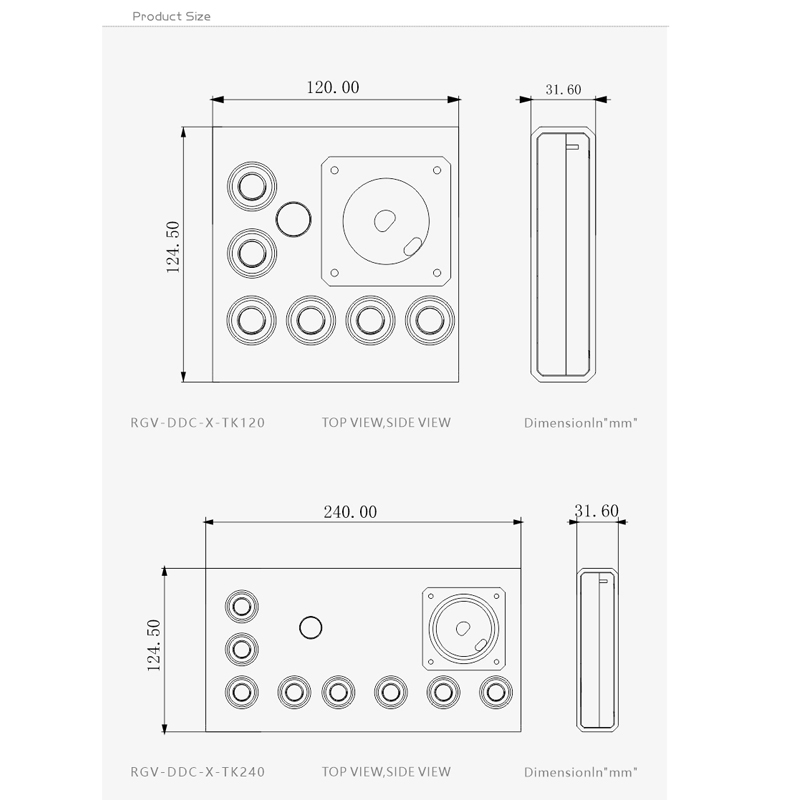Bykski RGV-DDC-X-TK120/240 / 아 - Distro Plate Ddc Pump Combo 리뷰 및 가격